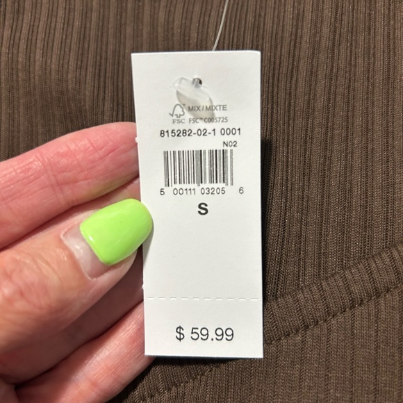 Gap Ribbed Asymmetrical Midi Dress SOLD OUT - Picture 6 of 7